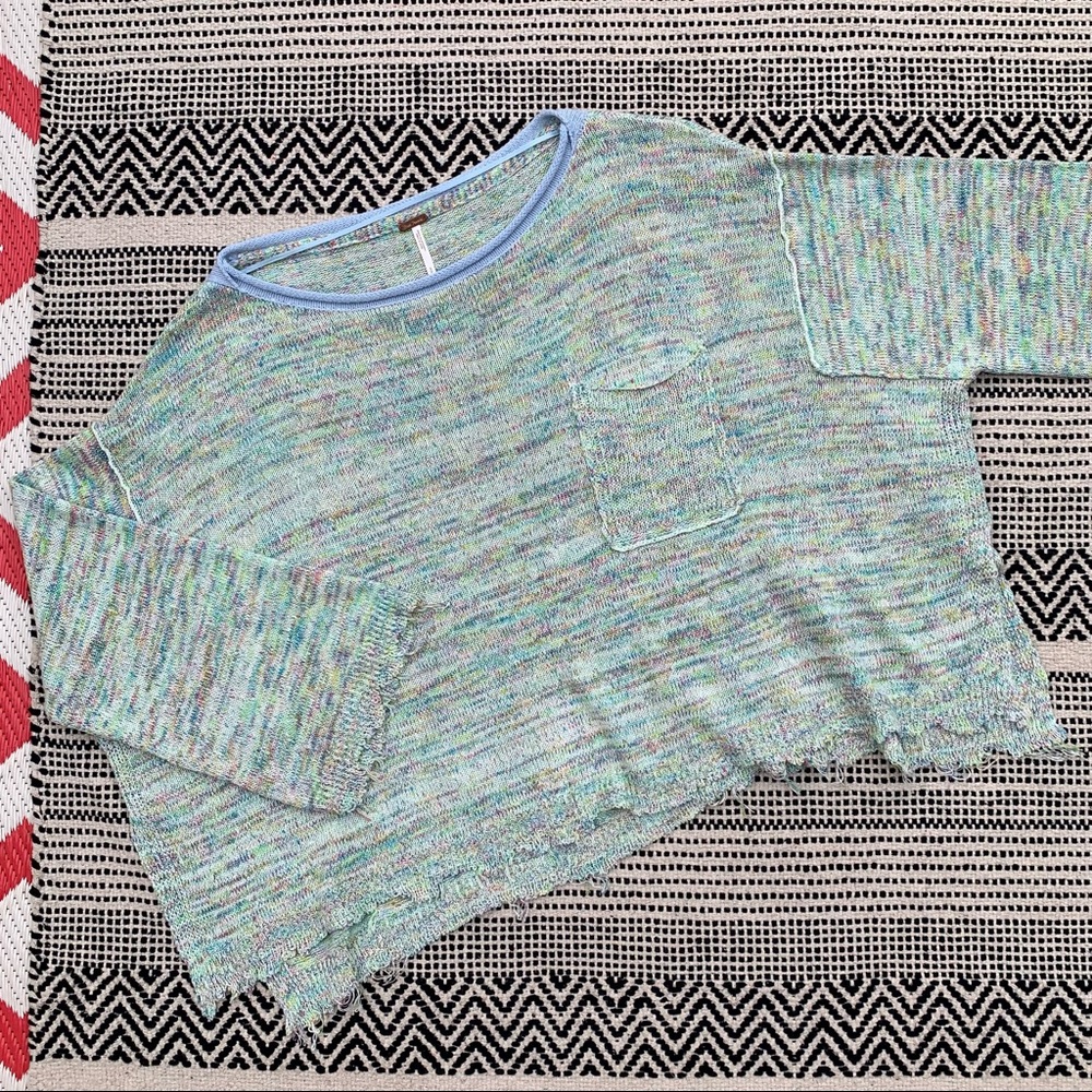 Free People Oversized Knit Pullover Sweater size S